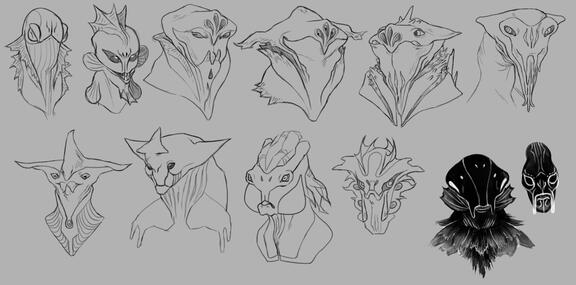Alien Headshot Concepts